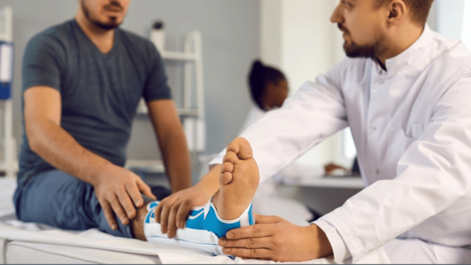 trauma to top of foot
