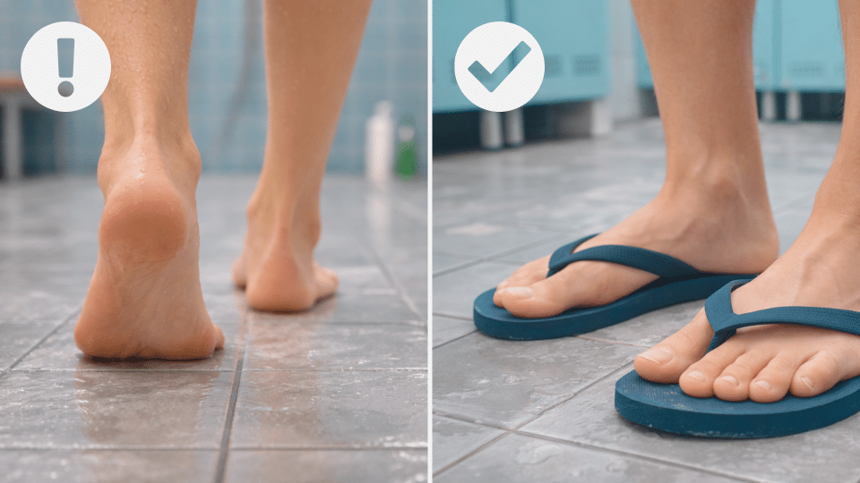 Gym locker room prevention example for are plantar warts contagious